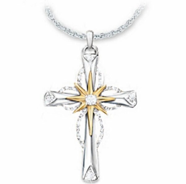 Octagonal Star Cross Alloy Pendant